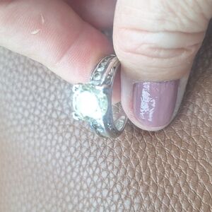 Elegant Silver Ring with Citrine Gemstone